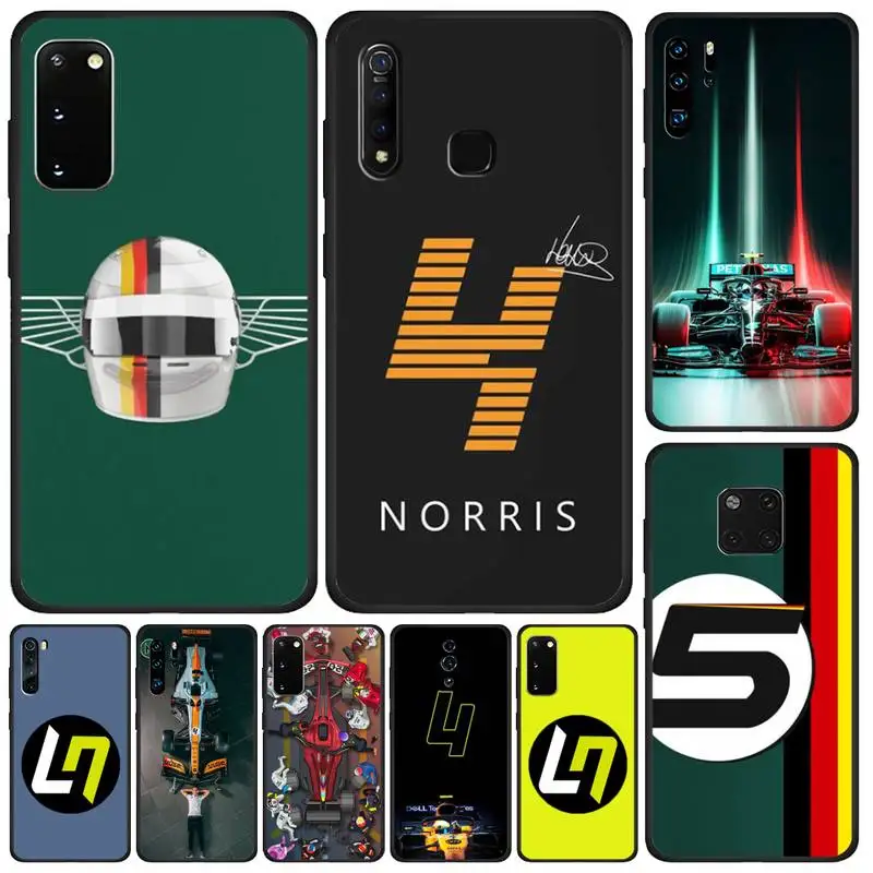

Cool F1 Formula 1 Lando Norris Racing Sport Car Phone Case For Vivo Y11 Y91C 17 19 51 53 81 31 91 Oppo A9 A7 Reno Cover