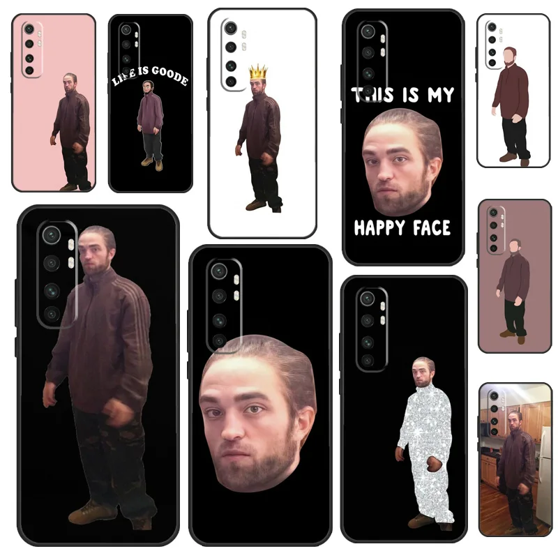Чехол Robert Pattinson Standing Meme для Xiaomi 13 14 15 Ultra 11T 12T 13T 14T Pro POCO X7 X3 X5 F5 F6 M6 X6