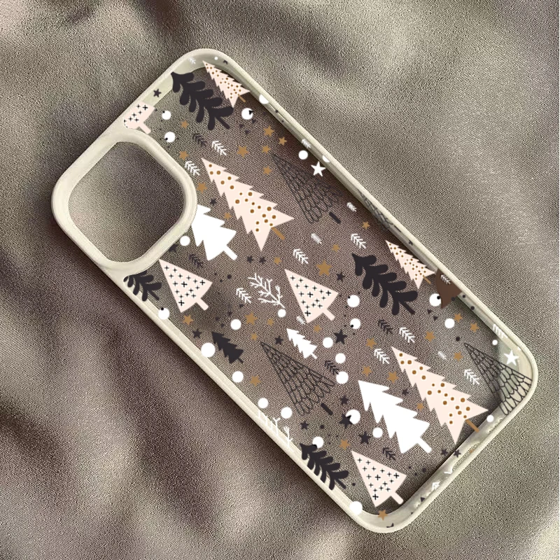 Фото Чехол для телефона с рождественской елкой и Санта-Клаусом для Samsung Galaxy A06 A16 A36 A56 A55 A54 A35 A34 S26 S25 Plus S24 Ultra S23 FE №3