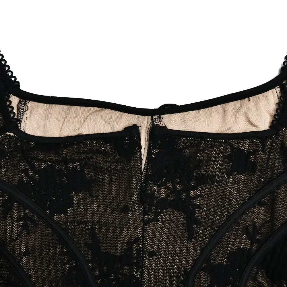 Flare Long Sleeve Backless Print Dress Square Neck Chest Wrap Mini Frenum