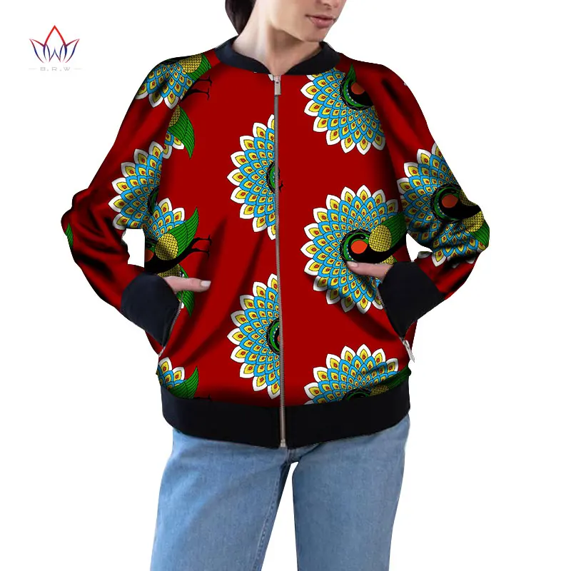 Женская куртка-бомбер с длинным рукавом Африканским принтом | Тематическая