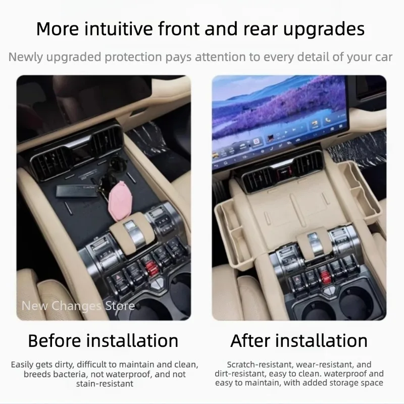 Силиконовый коврик для беспроводной зарядки BYD Denza B8 2025-2026, аксессуар для модификации центрального отсека для хранения в автомобиле (art.: 3920dbd397ab3) - 3920dbd397ab3