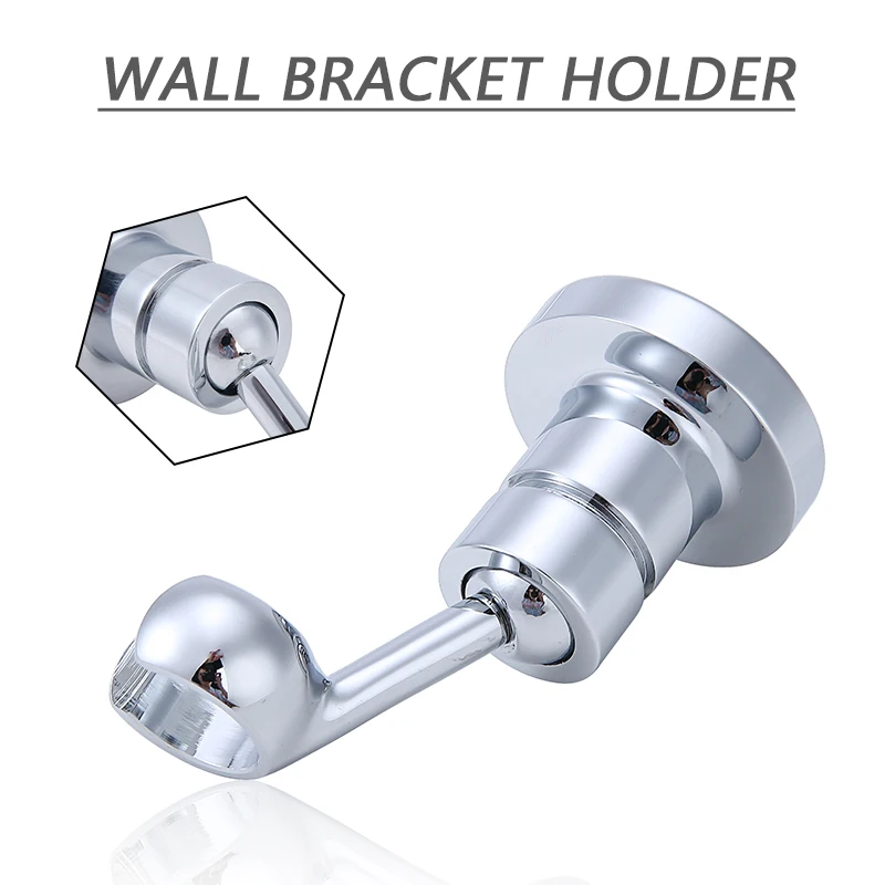 

Swivel Chrome Shower Bracket Holder Base Movable Shower Room Arm Bathroom Tools Accessories