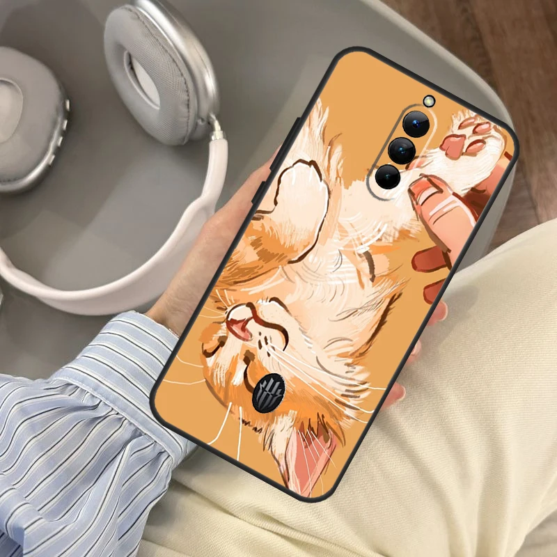 Чехол с милым котенком и котами из мультфильма для Red Magic 9 10 Pro Plus 8 7 6 5G 5S 6R RedMagic 10S 8S