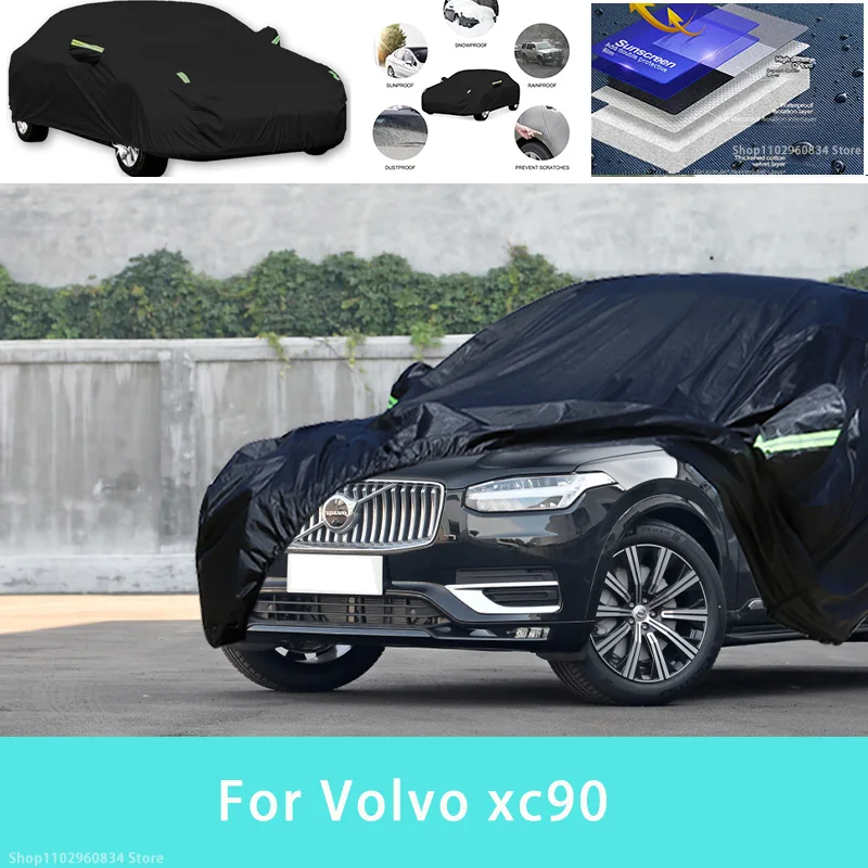 

For Volvo xc90 Outdoor Protection Full Car Covers Snow Cover Sunshade Waterproof Dustproof Exterior Car accessories
