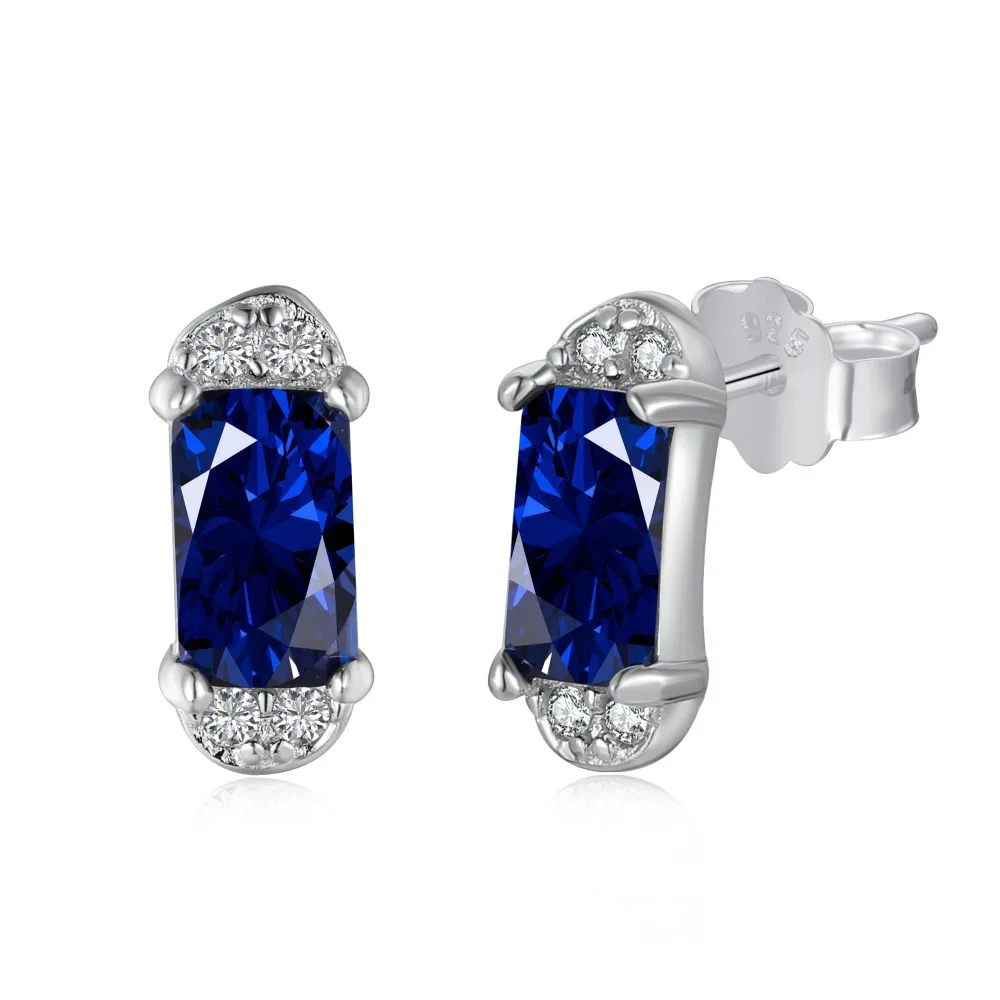 

Женские серьги из чистого серебра S925, японский и корейский Алмазный Цирконий высокого класса