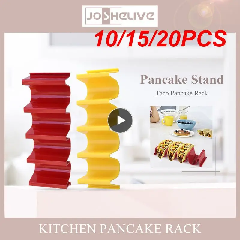 

Kitchen Taco Holder Mexican Pizza Roll Shelf Holder Burrito Potato Chips Rack Wave Shape Tray Holder Tableware Pancake Stand