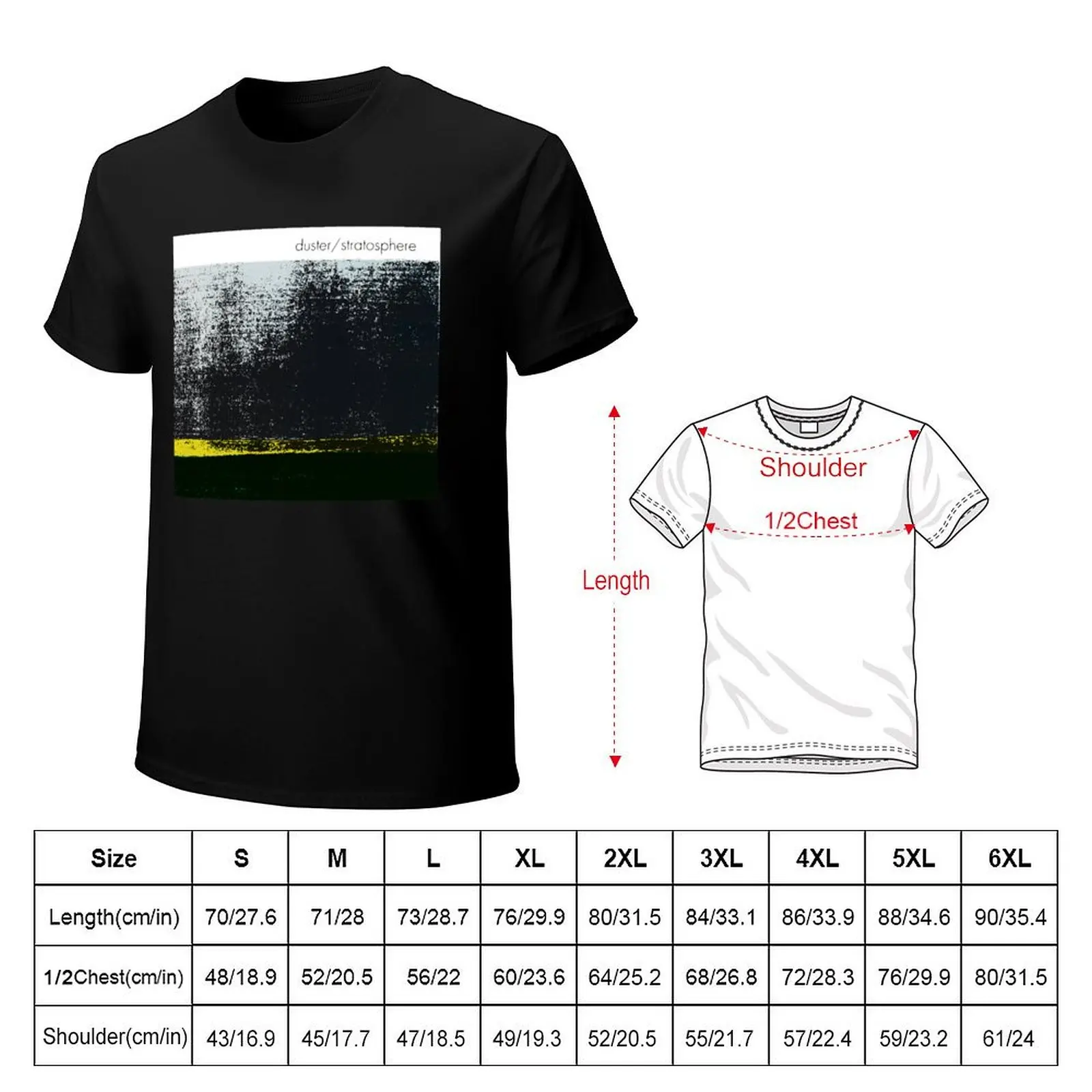 Дастер - Стратосфера винтажная футболка Shoegaze заготовки летние топы рубашки с
