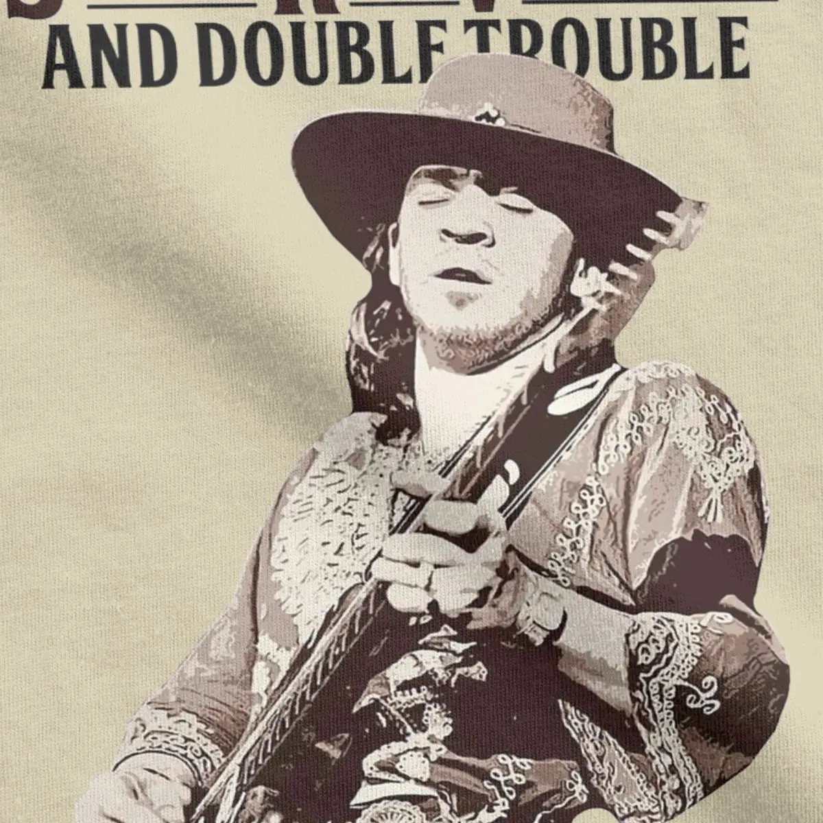 Стиви Рэй Вон и двойные футболки мужские новые хлопковые с круглым вырезом