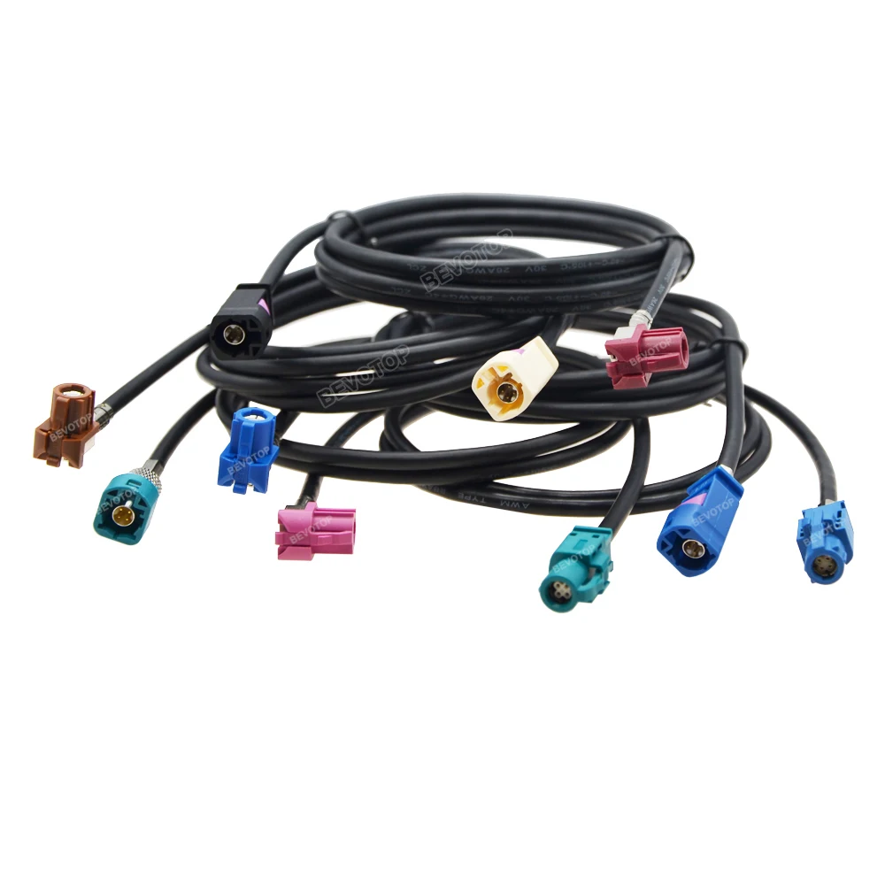 Автомобильный кабель видеолинии LVDS NBT EVO System Fakra HSD D/H Женский прямоугольный 90 °