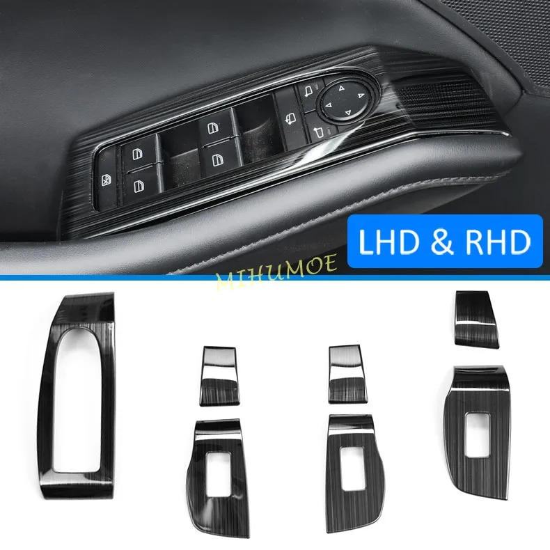 Панель переключателя из нержавеющей стали для интерьера автомобиля двери окна