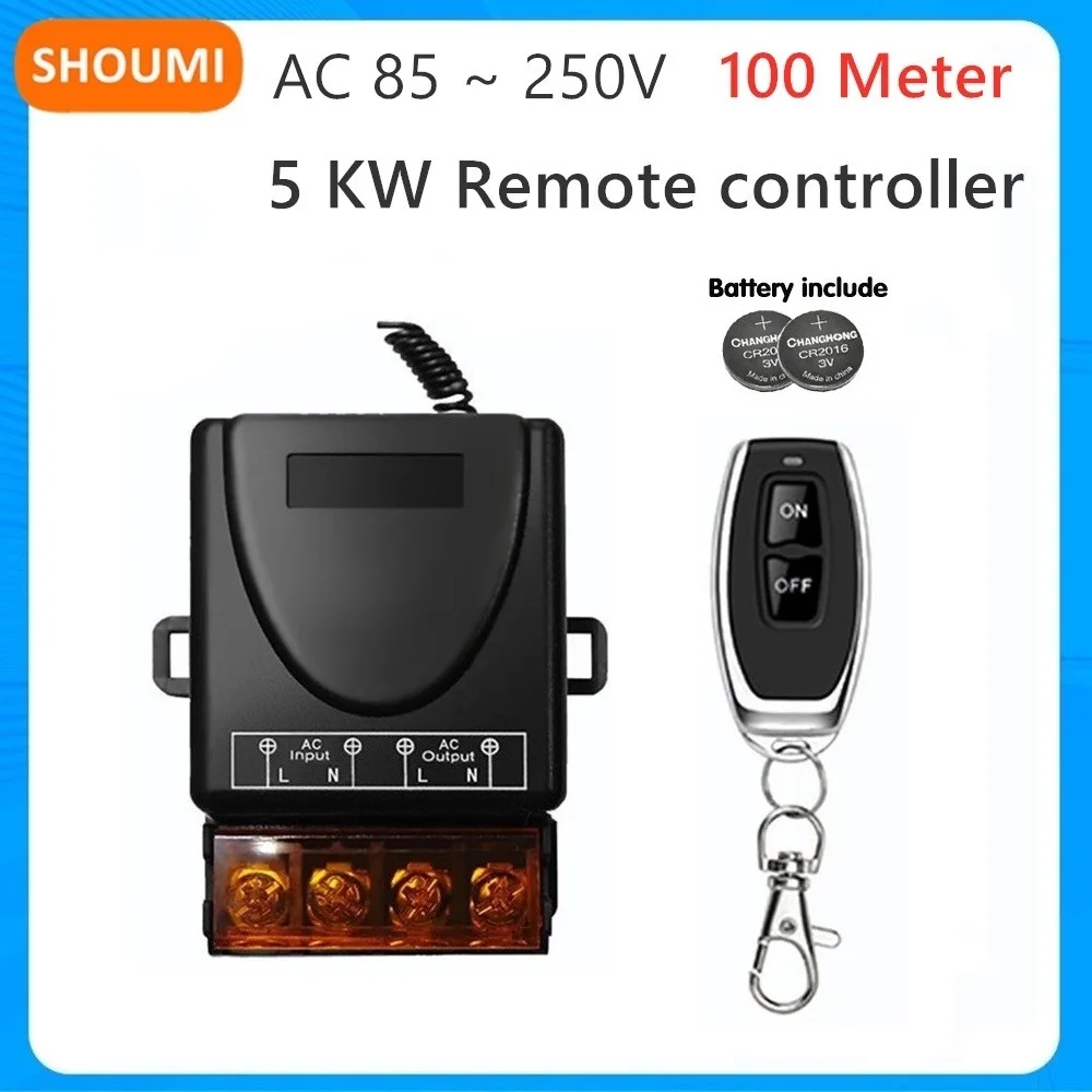 Shoumi 5 кВт 433 МГц 220 В пульт дистанционного управления переменного тока 85 В ~ 250 В приемник-передатчик для заводской фермерской вентиляции