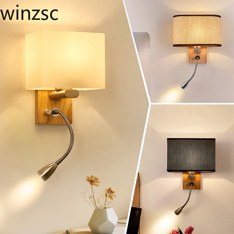 

Modern led wall lamp living room study bedroom bedside reading lamp reading simple wall lamp bathroom decor bedroom light lamp