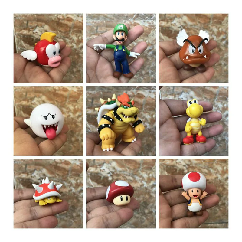 

Super Marios Yoshis Game Characters Marios Series Dolls Kid Gift Collection Ornaments Model Toy Desktop Decor