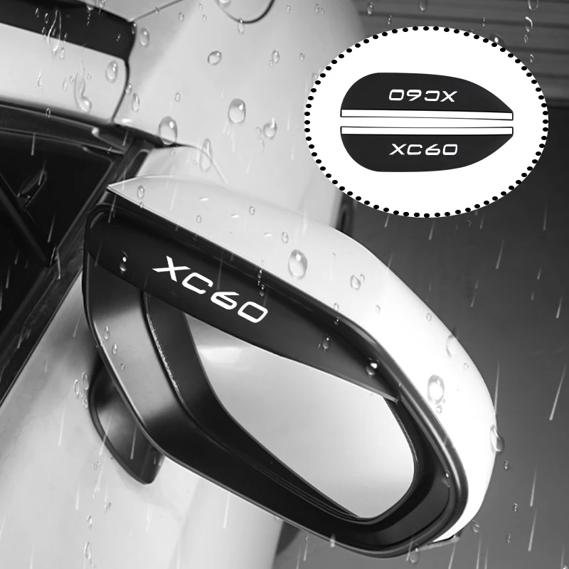 Углеродное волокно автомобильное зеркало заднего вида для бровей непромокаемая