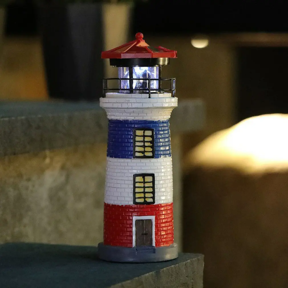 Солнечный Маяк в средиземноморском стиле вращающийся IP65 водонепроницаемый