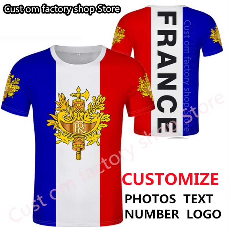 

FRANCE t shirt diy free custom made name number fra Tshirt nation flag marianne french print word fr college photo logo clothing