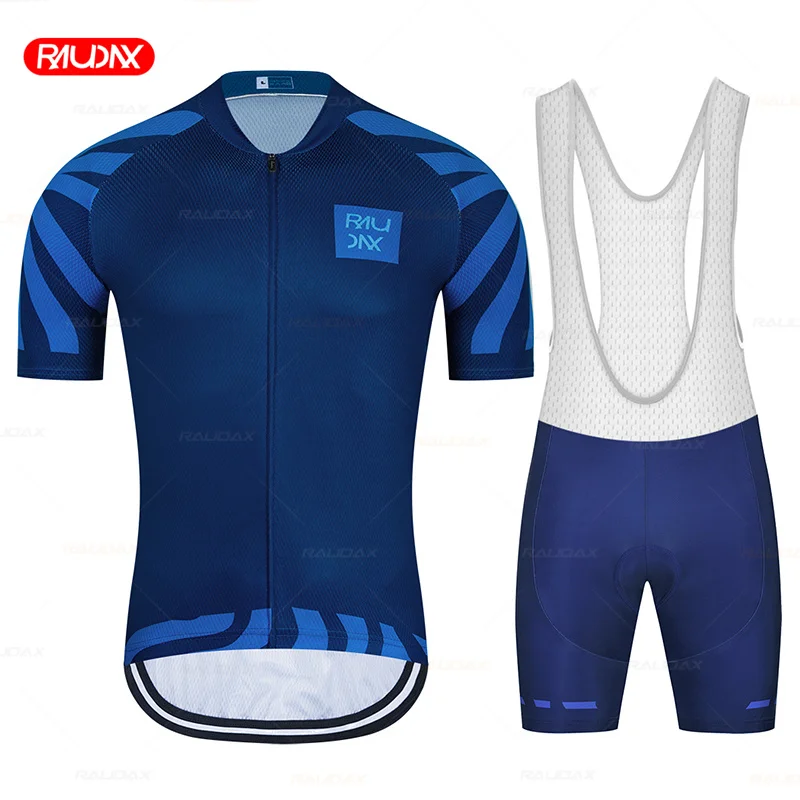 

NEW2023 RAUDAX Summer Cycling Jersey Set Breathable Team Racing Sport Bicycle Jersey MTB Mens Cycling Clothing Short Bike Jersey