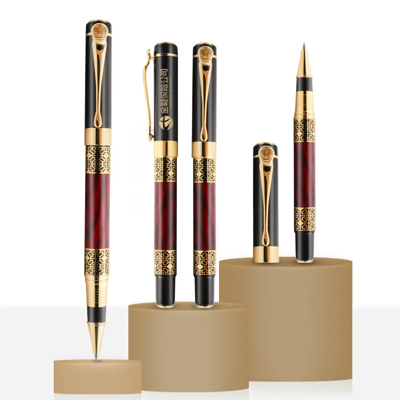 

Hot Selling Full Metal Roller Ballpoint Pen Office Executive Business Men Writing Pen Buy 2 Send Gift