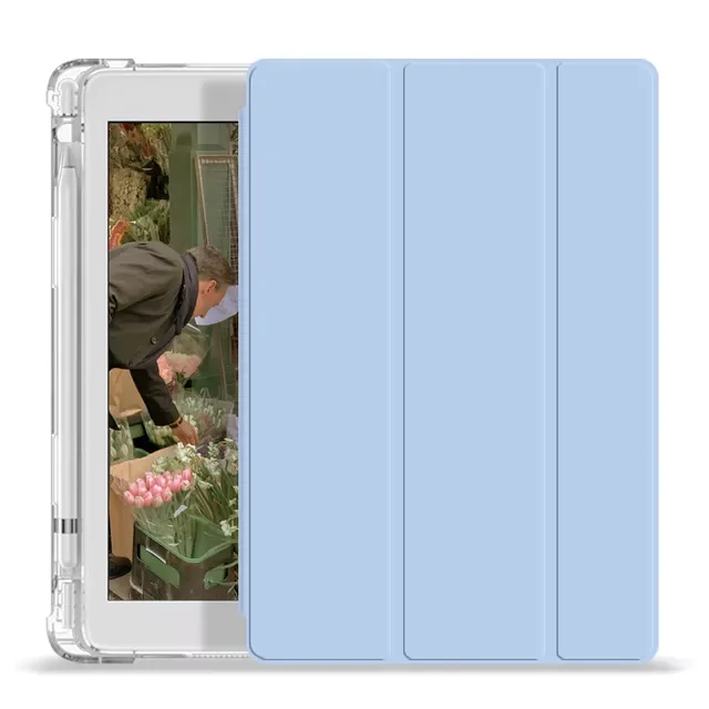 

For 2020 iPad 10.2 8th 2018 2017 9.7 Mini 5 6 2021 Pro 11 10.5 Air 3 4 Smart Cover With Pencil Holder iPad 5 6