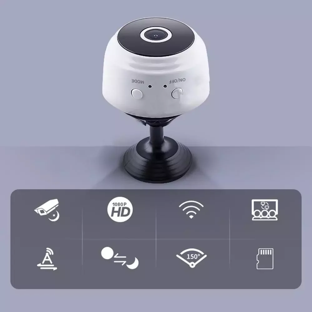 

Micro Home Wireless Video CCTV Mini Security Surveillance with Wifi IP Camara Sensor Infrared CMOS 2MP Telefon Alarm Camera