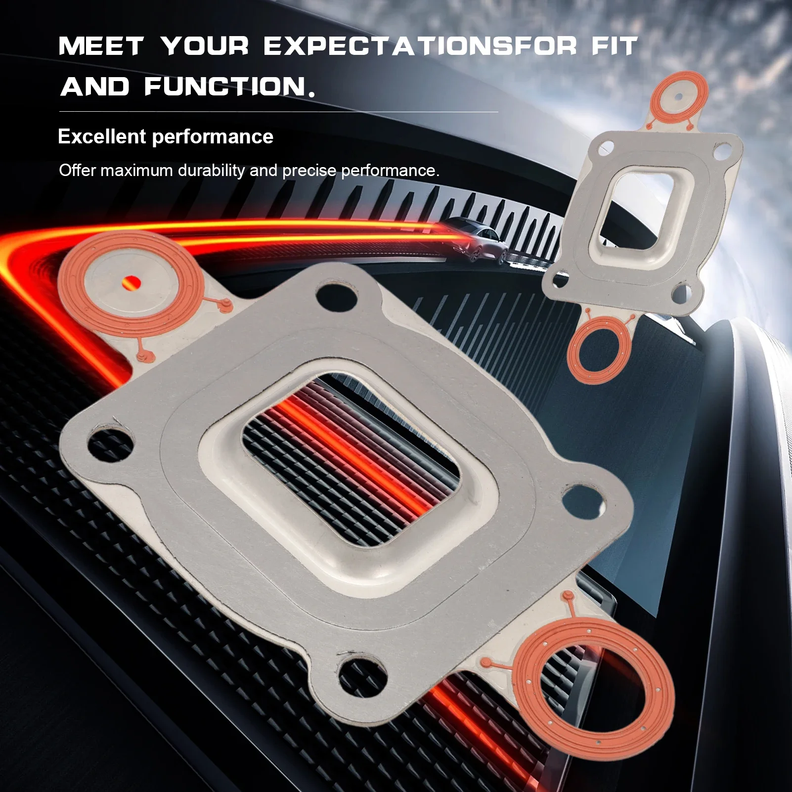 

2 шт., прокладка для выпускного коллектора MerCruiser 4.3L 5.0L 5,7 L V6 V8 27-864850A02 27-864850A1