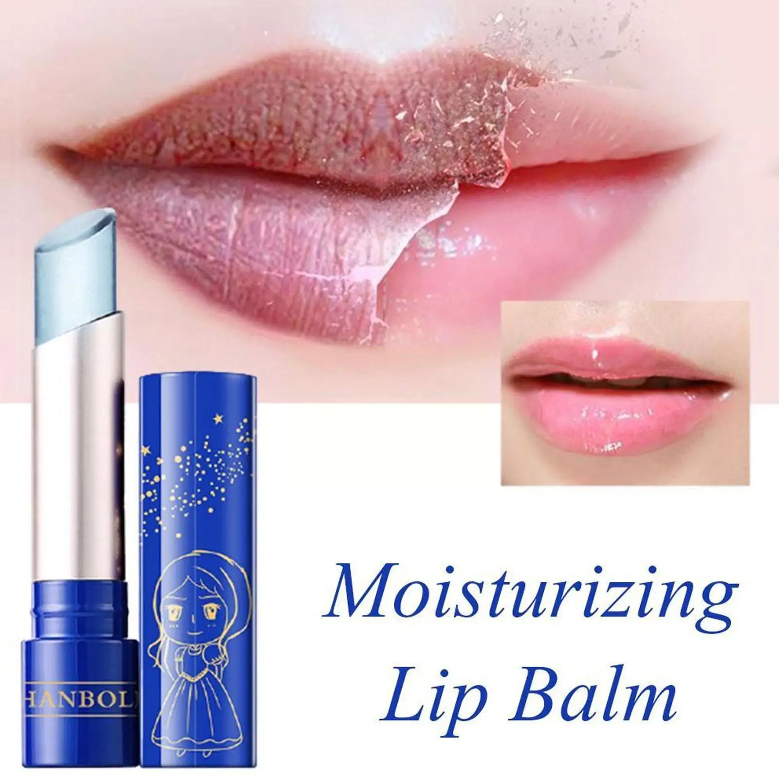 

Color-changing Lipstick Waterproof Magic Temperature Lasting Lip Moisturizing Long Nutritious Gloss Balm Lip Color Change L D1p6