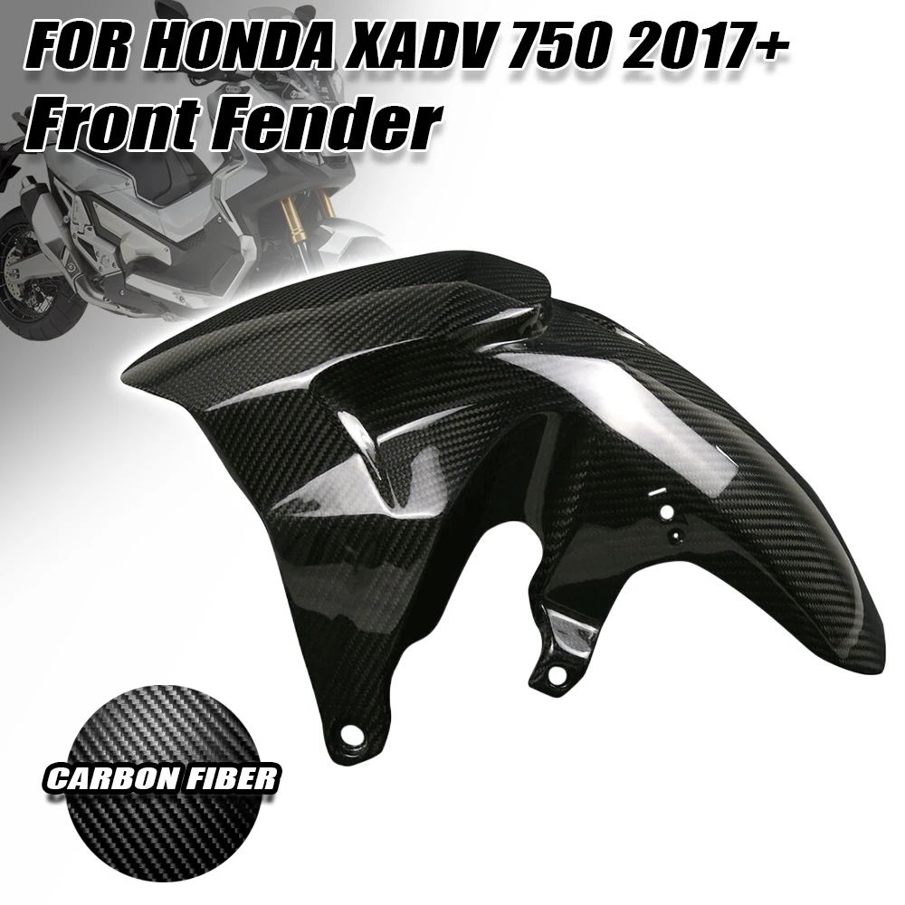 

Переднее крыло мотоцикла из углеродного волокна Real 3K, брызговик, защита от брызг, фотобрызговик для Honda XADV750 2017 2018 2019 2020