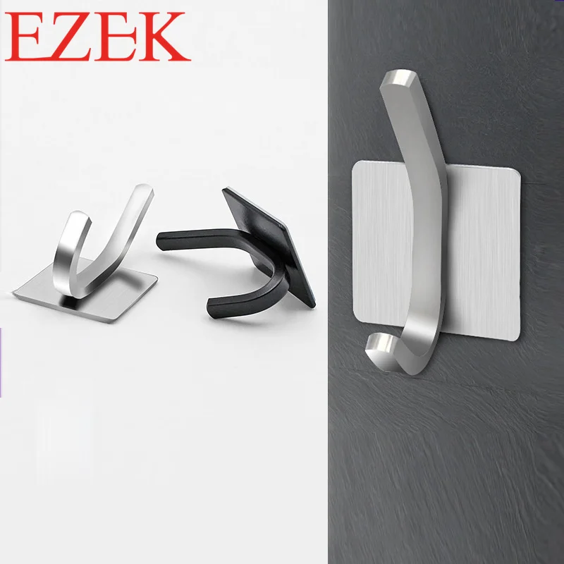 

SUS304 Black Robe Hook Wall Hook Towel Hook for Bathroom Stainless Steel Coat Hook Rustproof Hook Hanger for Kitchen Hardware