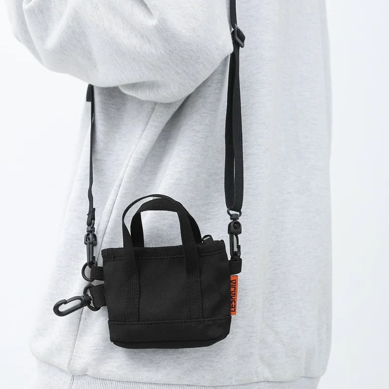 

Сумка на плечо в стиле ретро для мужчин и женщин, Нейлоновая Сумочка на молнии для бега, маленькая уличная дорожная Сумка для кемпинга, винта...