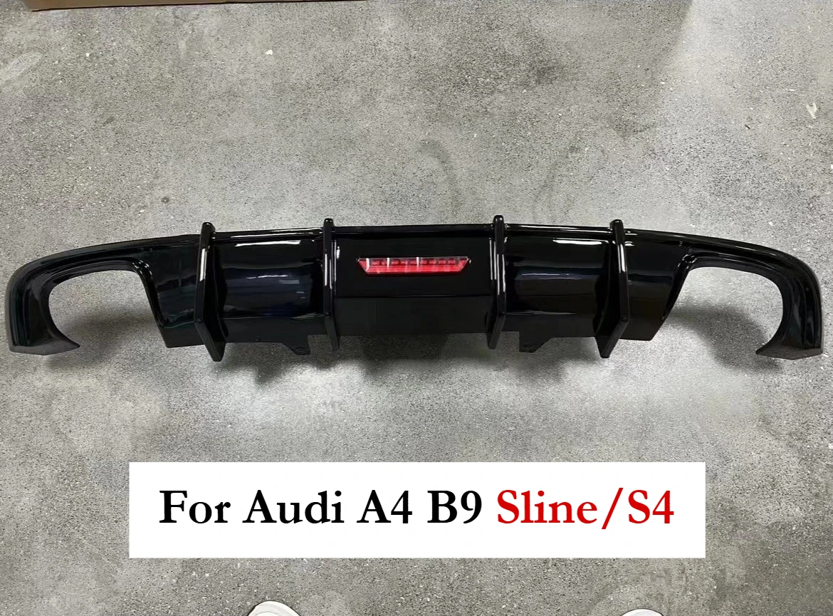 

Для Audi A4 B9 Sline S4 A4 Sports Sedan 4-дверный 2017 2018 2019 задний бампер, диффузор, спойлер, автоаксессуары, тюнинг
