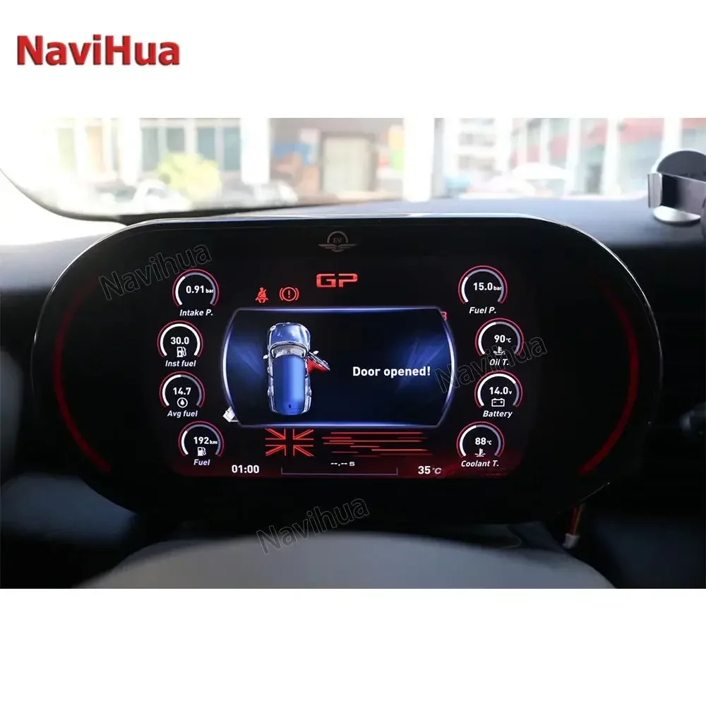 ulacji wirtualnej zestawu wskaźników kokpit LCD deska rozdzielcza System Linux dla BMW NEW MINI COOPER 2014-2023 części prędkościomierza