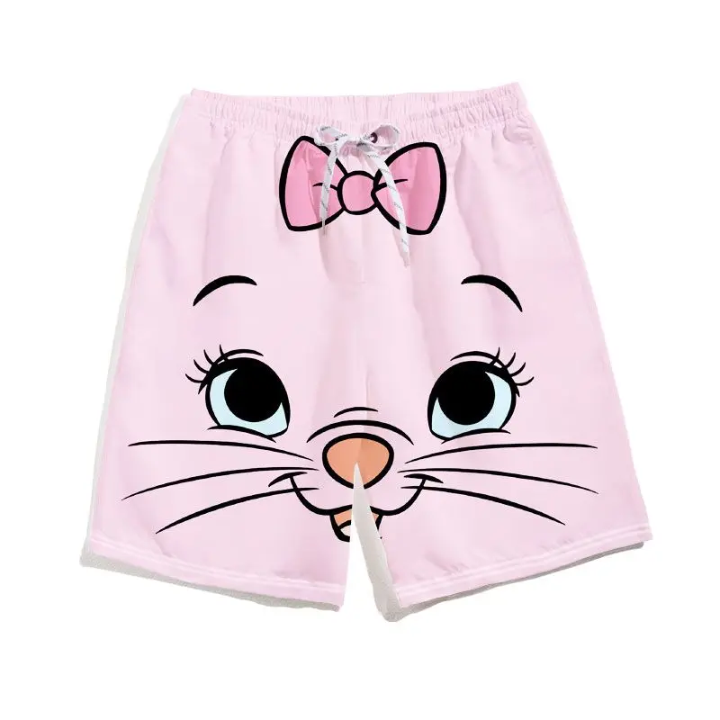 Шорты в стиле аниме для мальчиков и девочек модные летние брюки с принтом милые