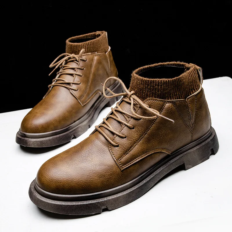 

Winter Boots Socks Mouth Locomotive Men's Shoes Casual Comfortable Men's Shoes Fashion Men's Sports Shoes mens sneakersd2