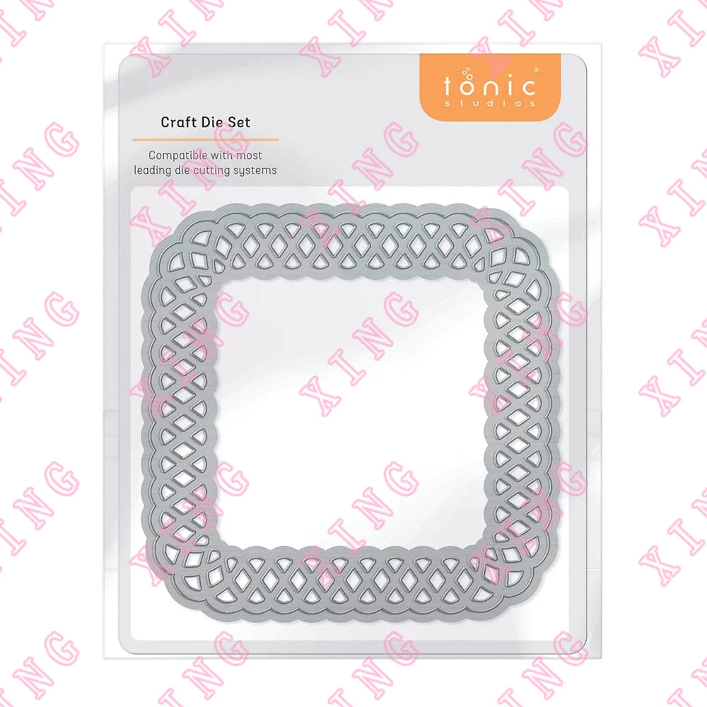 

2022 Doily квадратная матрица набор металлических режущих штампов для скрапбукинга, бумажных украшений, шаблон для тиснения, сделай сам, поздра...