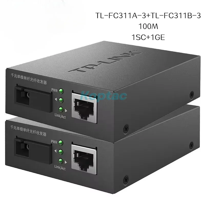 TP-LINK 1000M TL-FC311A-3 + TL-FC311B-3 Трансивер Одномодовый одноволоконный интерфейс SC