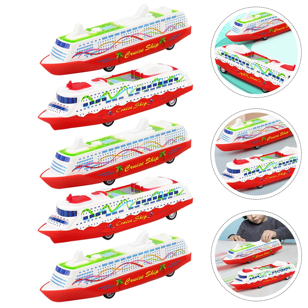 

Ship Model Cruise Toy Toys Pullcarmodels Kids Steam Sliding Titanic Gliding Adults Push Desktop Colored Vehicles Pcrafts Set