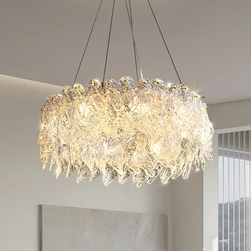 

Pendant Lamp Led Art Chandelier Light Luxury Contemporary Crystal for Home Bedroom and Living Room Ceiling Decoration