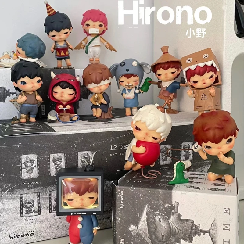 

Hirono Magic Box Series 4 Mime Anime Figure Xiaoye Little Mischief Boy Collectible Pvc Model Doll Toy Surprise Guess Bag Gift