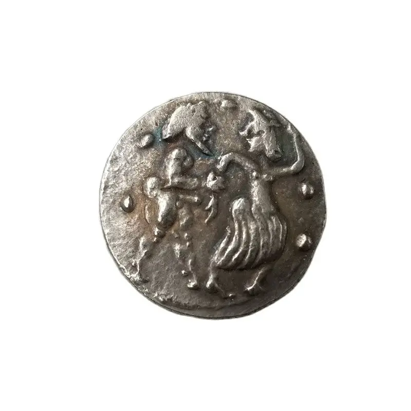 

Ancient Greek Coins Brass with Silver Plated Antique Replica Decorative Crafts Type 3411