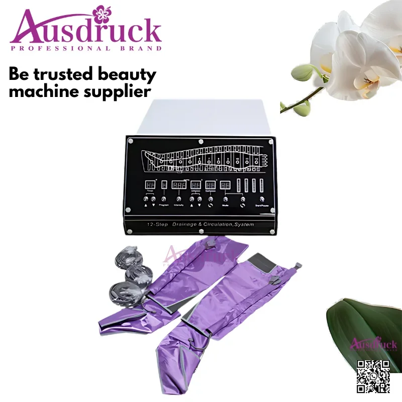 12 step drainage circulation system Air pressure Detoxify lymphatic therapy equipment professional for beauty salon