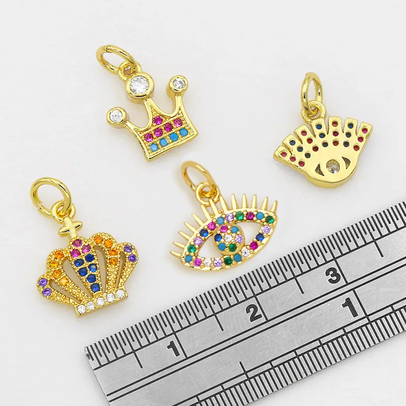 Кулон OCESRIO для женщин маленький Радужный от сглаза ювелирные изделия Маленькая