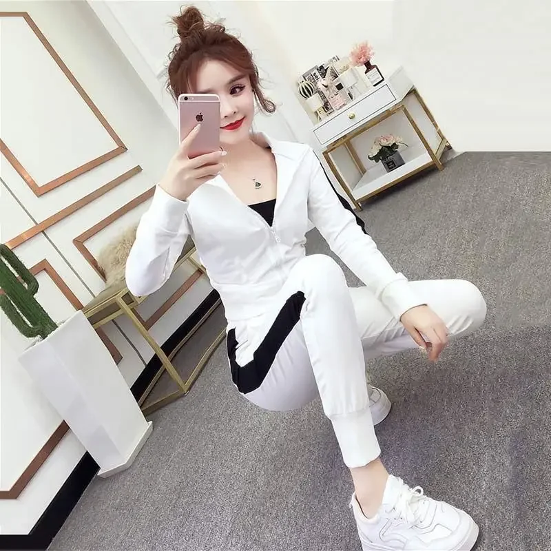 2024 Новая осенняя женская мода в корейском стиле повседневная спортивная одежда