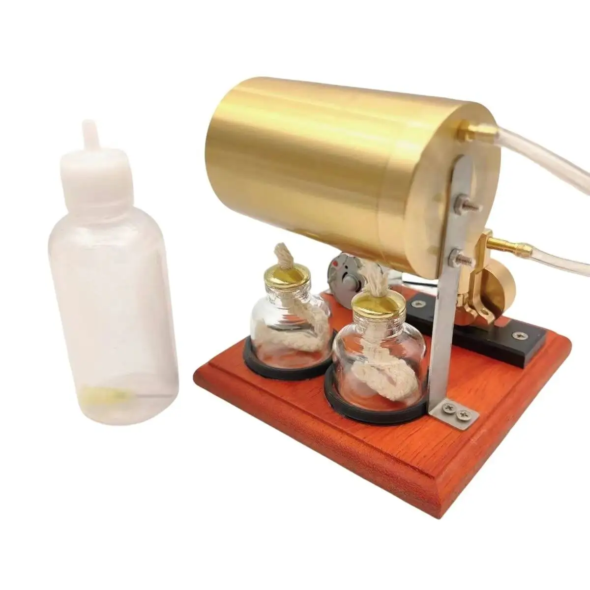 Одноцилиндровая модель поворотного двигателя парового генератора в стиле ретро