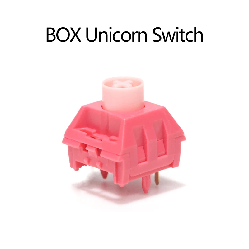 

Kailh&Chosfox BOX Pink Unicorn Mechanical Keyboard Switch liner hangfeeling MX switch 5pin POM material waterproof and dustproof
