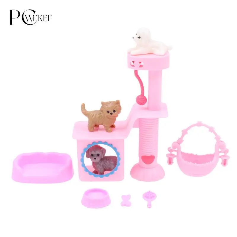 

1 комплект 1:12 Строительная мебель, подарок для ролевых игр, стойка для альпинизма кошек, собак, кошек