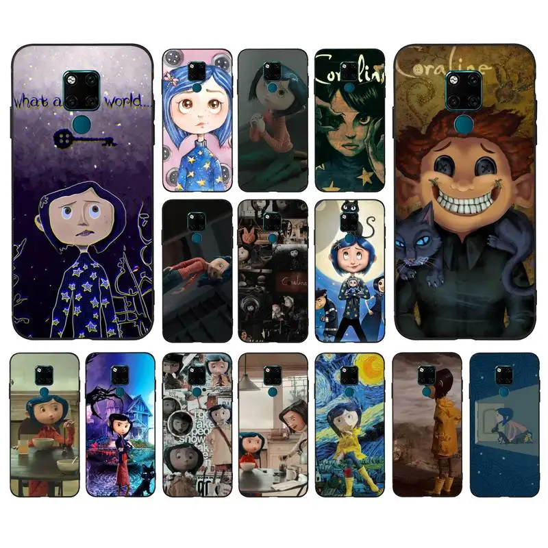 

Disney Coraline and the magic door Movie Phone Case for Huawei Mate 20 10 9 40 30 lite pro X Nova 2 3i 7se