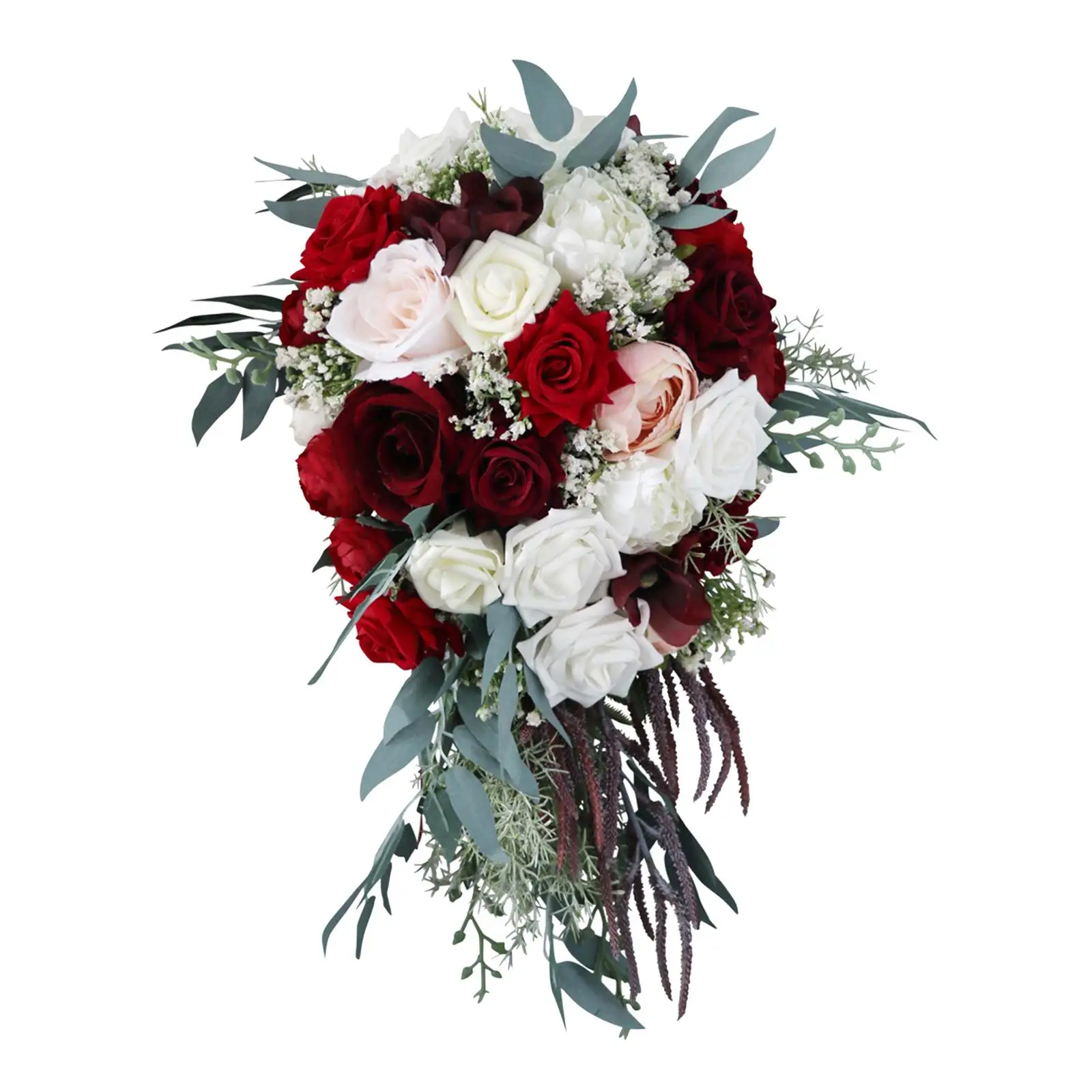 

Silk Cloth Bridal Wedding Holding Bouquets Wedding Decor Arrangements Artificial Flowers for Home Anniversary Dance Outdoor