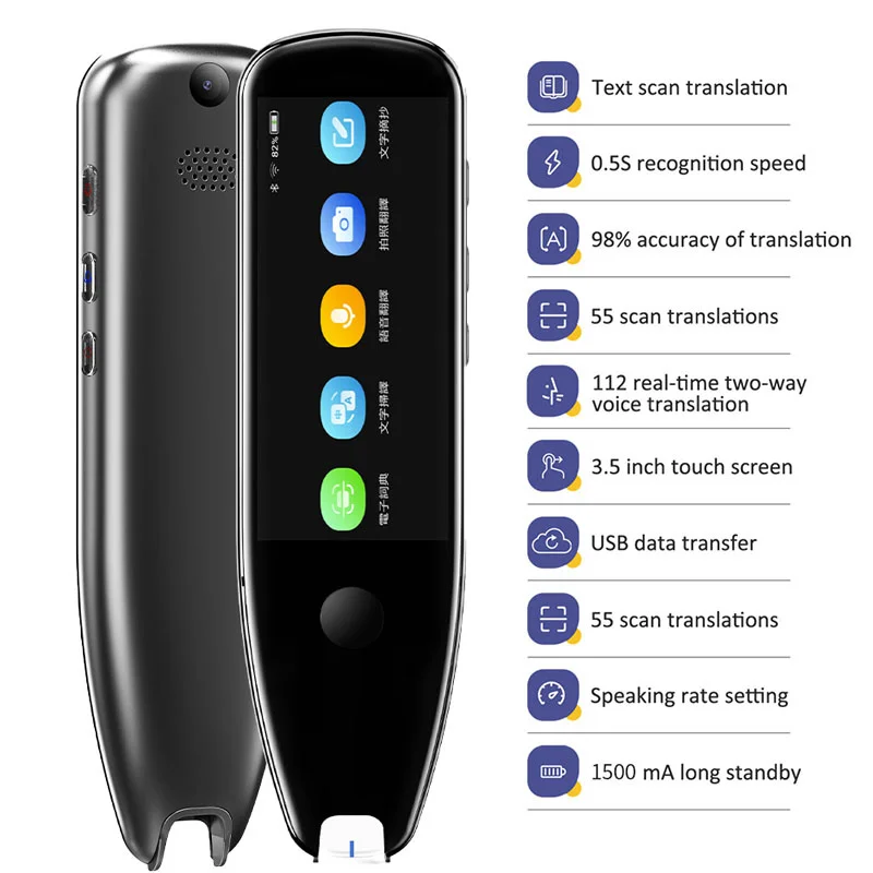 

X5 PRO Voice Photo Translator Pen Multi Language Real Time 112 Support Offline 55 Scan Online Translation Business Travel Abroad
