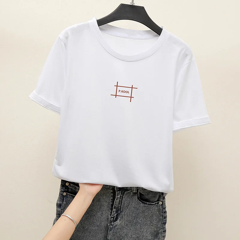 

Summer casual half-sleeved loose T-shirt black